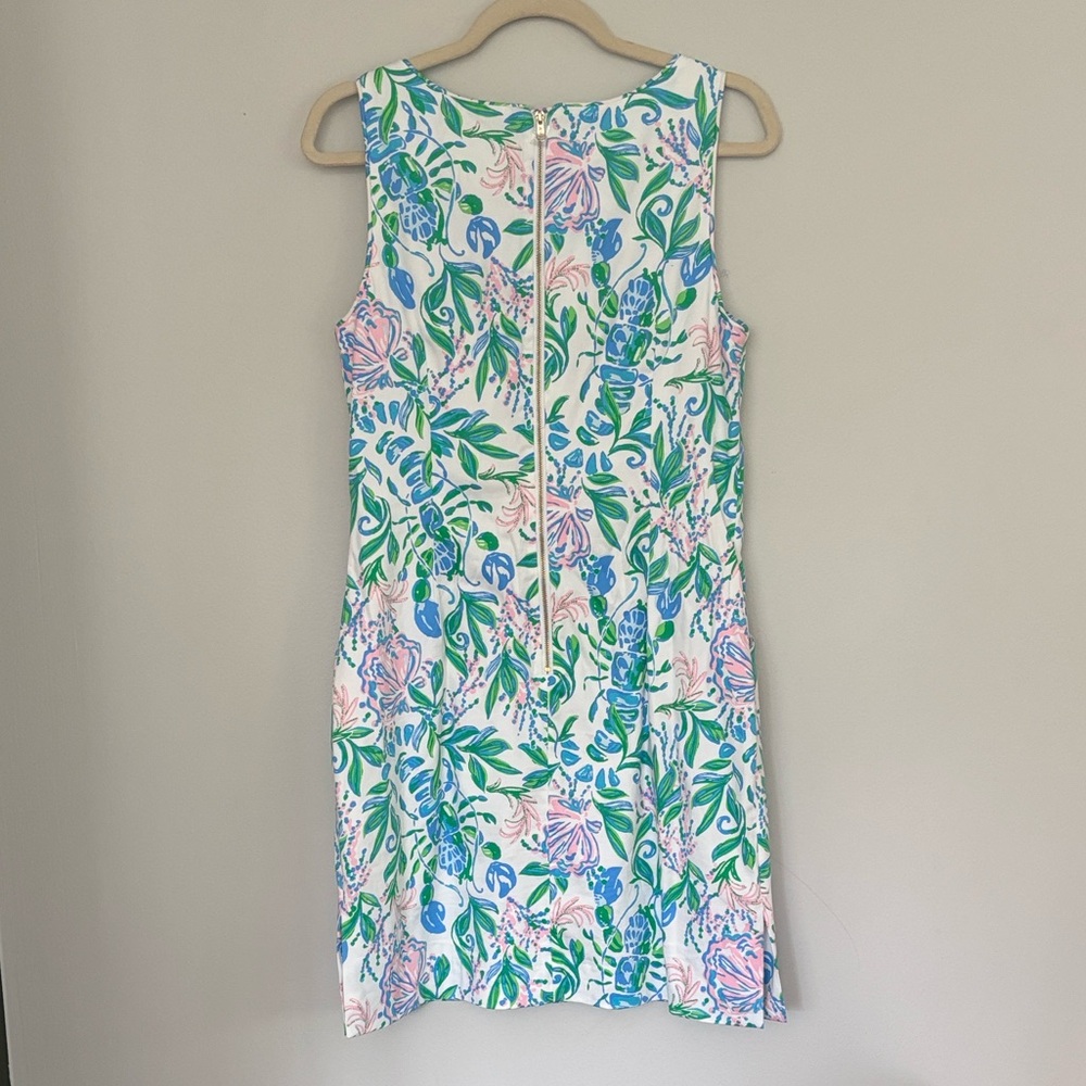 Lilly Pulitzer The Lilly Print Sleeveless Organic Cotton Blend Sheath Dress - Picture 2 of 9